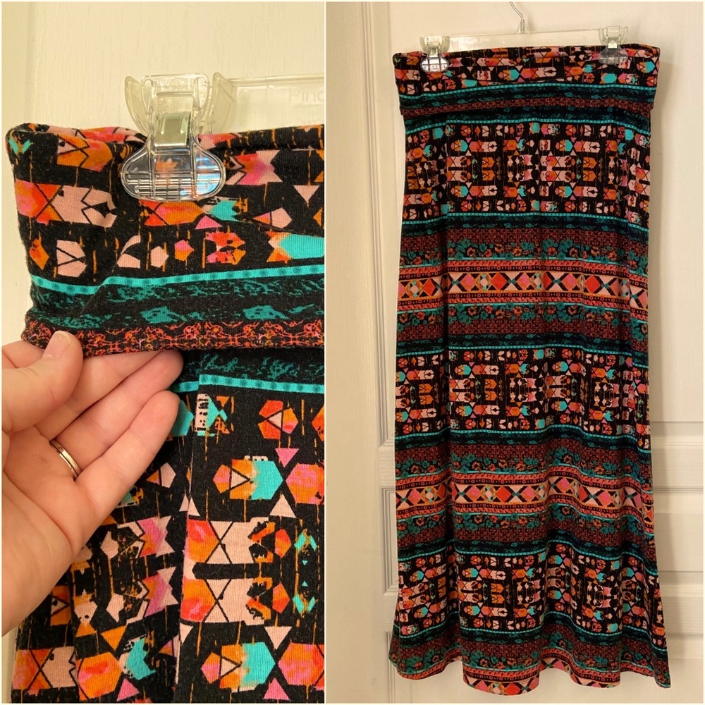 Unavailable Colorful Maxi Skirt